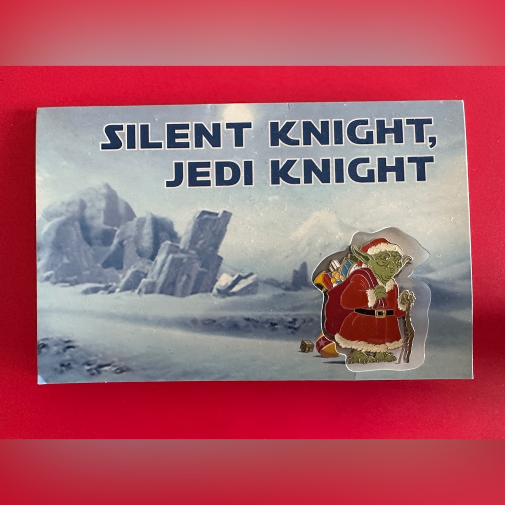 Disney Parks "Silent Knight, Jedi Knight" Christmas Yoda Trading Pin